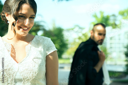 Bride and Groom Marriage Concept  © okanakdeniz