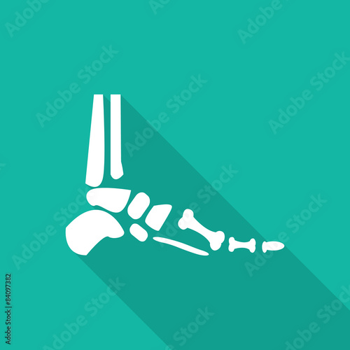 Orthopedic  symbol icon with long shadow.