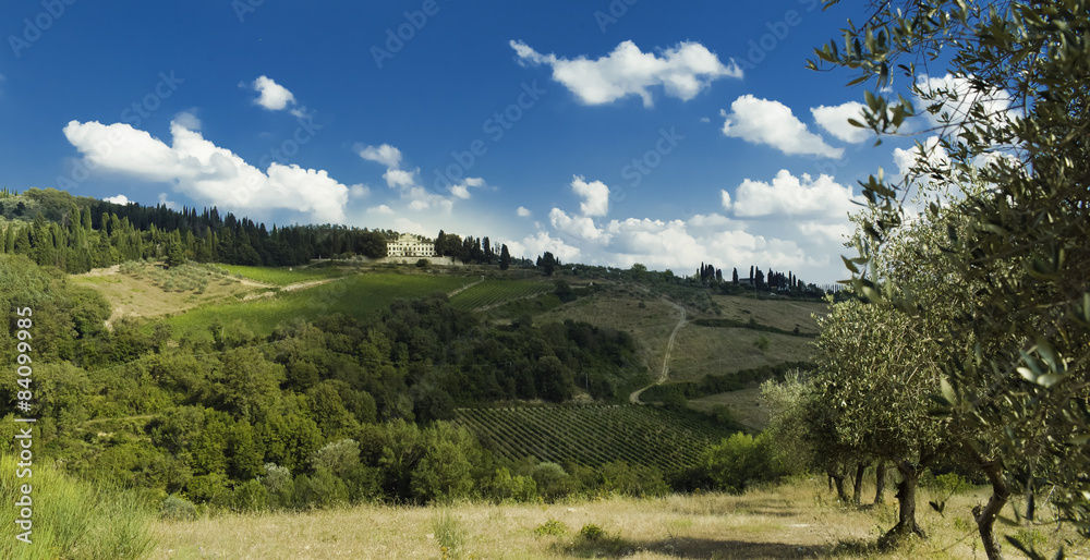 Naklejka premium toskania,panorama, 80Megapixeli