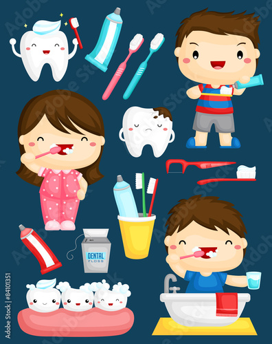 Brushing teeth