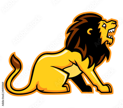 vector illustration of lion