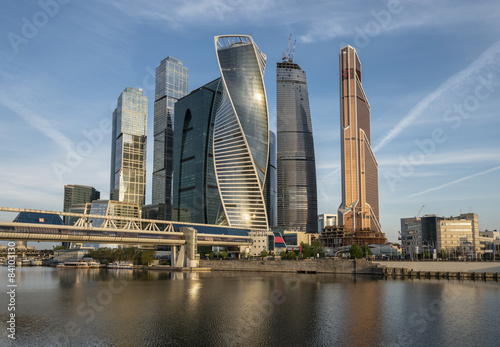 Мост Багратион. Деловой центр Москва-Сити.