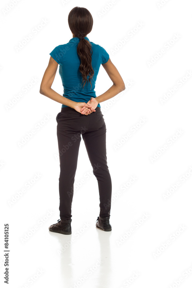 Fototapeta premium Model isolated from behind
