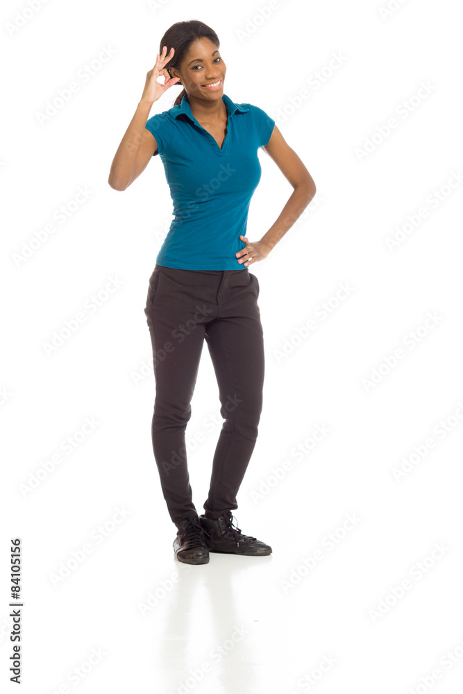 Model isolated ok sign