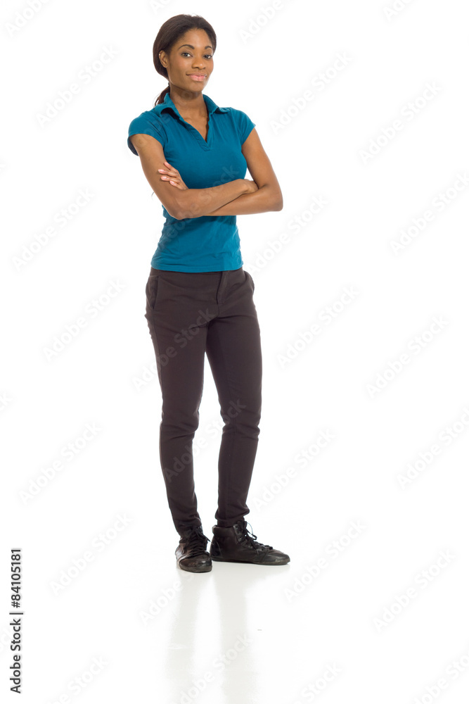 Fototapeta premium Model successful with arms crossed confident