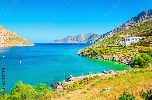 Amazing sea bay on Greek Island 