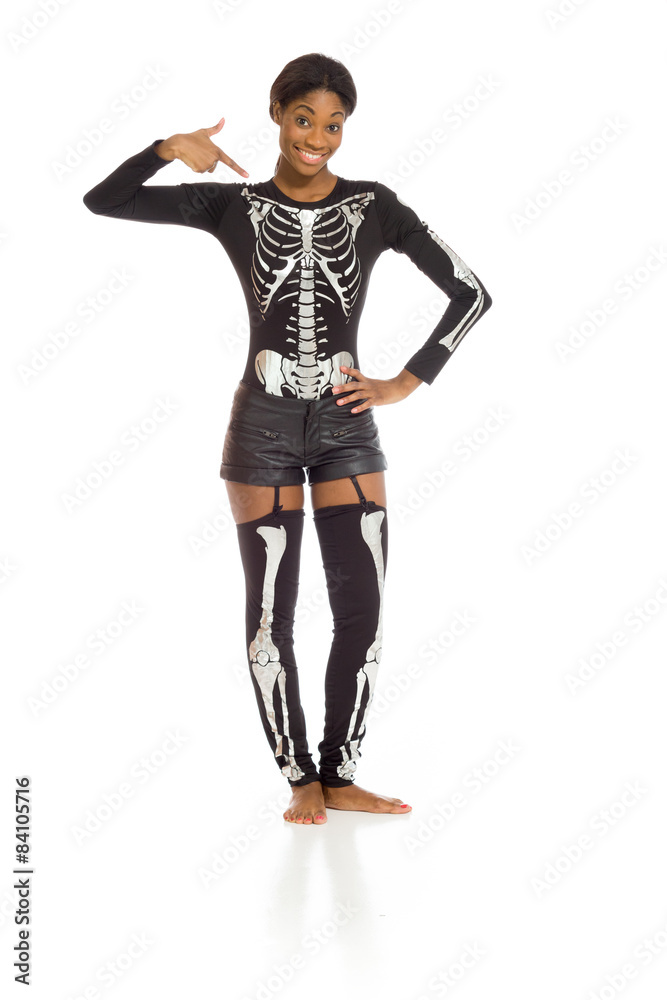 Fototapeta premium Model isolated pointing to herself