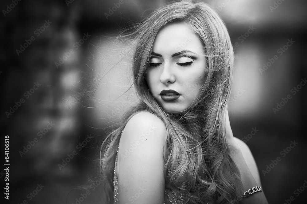Portrait of beautiful female model Portrait of beautiful female model