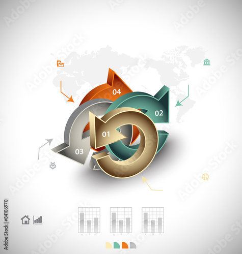 Business infographic template