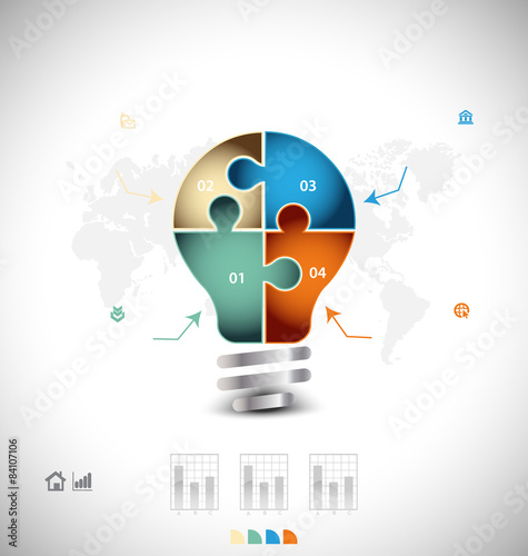 Business infographic template