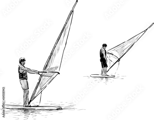 windsurfers