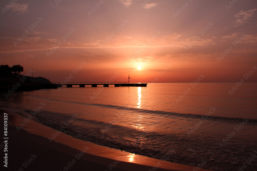 Sonnenaufgang auf Mallorca, Spanien Sonnenaufgang auf Mallorca, Spanien