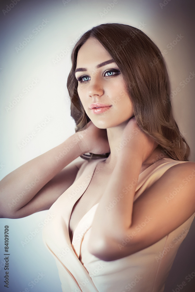 Portrait of beautiful female model Portrait of beautiful female model