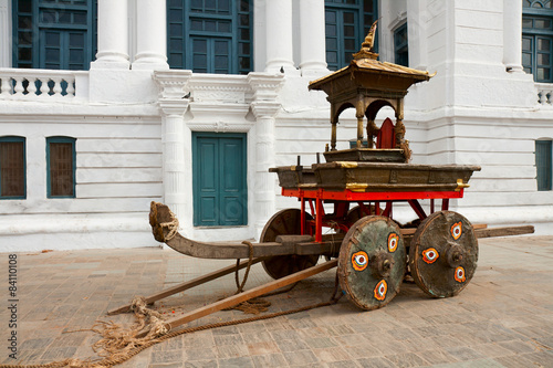 Ancient chariot in Kathmandu