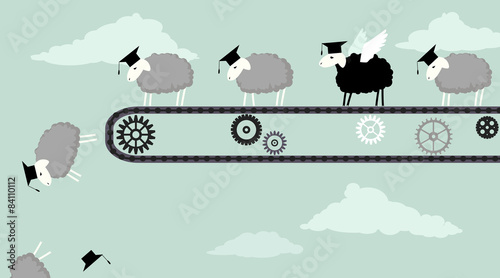 Black sheep ready to fly