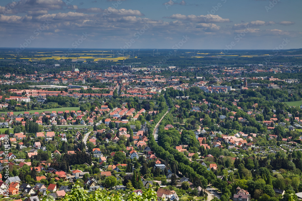 Ausblick auf Görlitz mit Umland