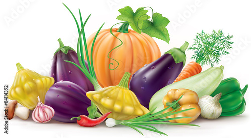 Colorful different vegetables