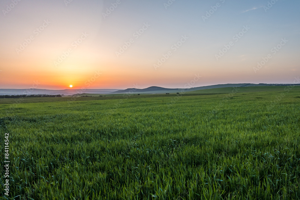 Sunset in the Crimea