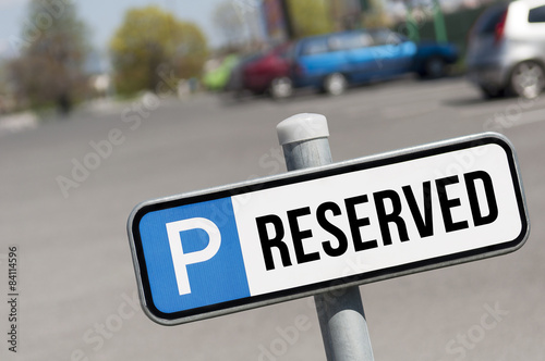 Reserved parking