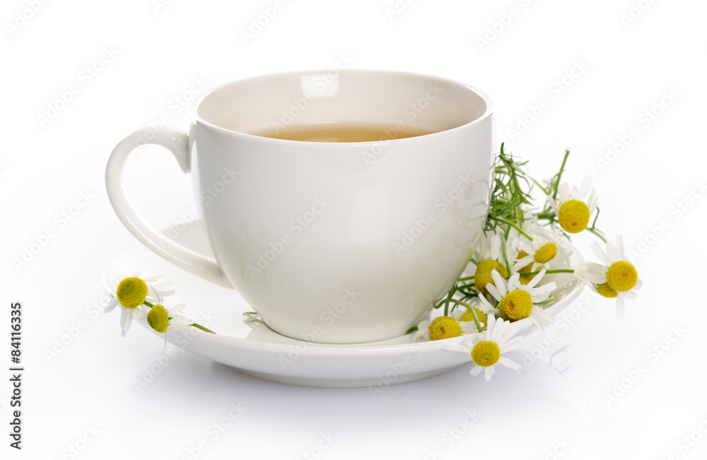 cup of chamomile tea cup of chamomile tea