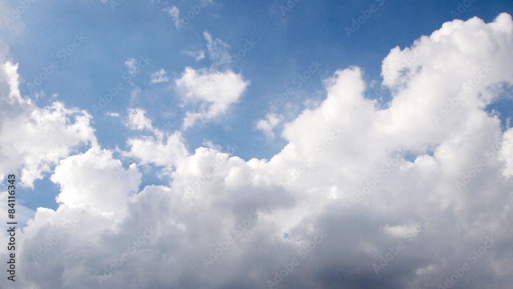 Obraz premium blue sky and beautiful clouds