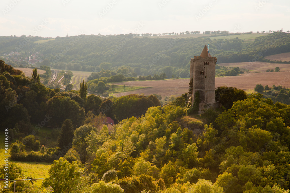 Blick zur Burg Saaleck