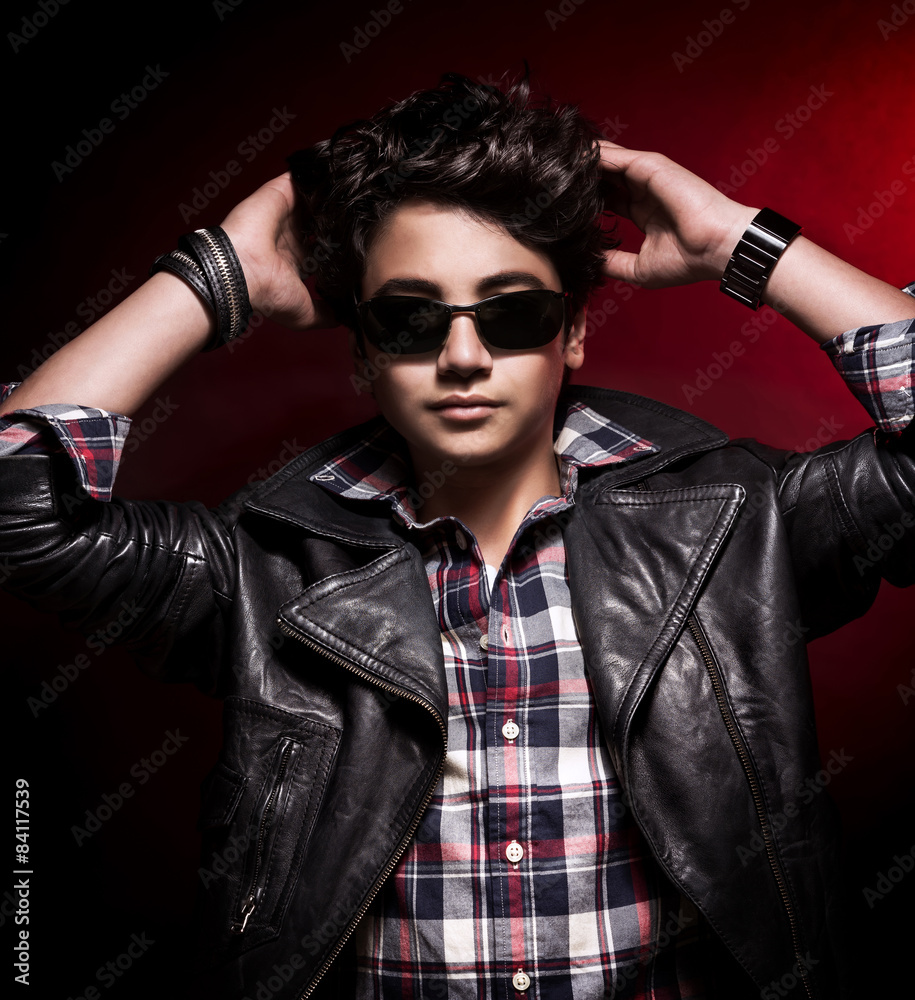 Obraz premium Teenage fashion model portrait
