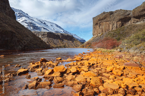 Agrio River, Patagonia, Argentina, Provincial Park of Copahue -