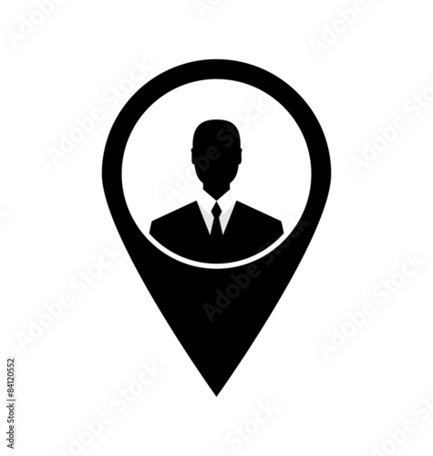 Free Download Icon tag avatar businessman suit head sign black - GFXLoad