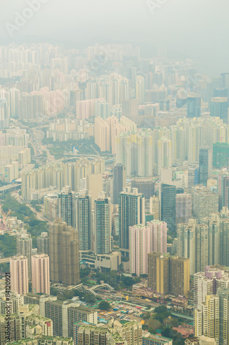Hong Kong city building at day