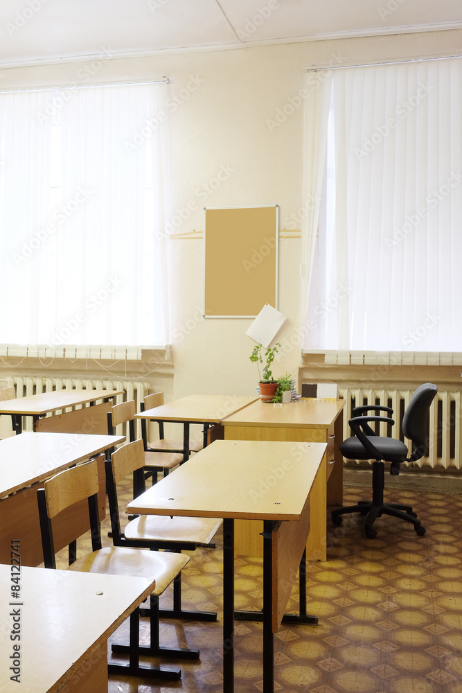 Fototapeta premium Interior of an empty school class