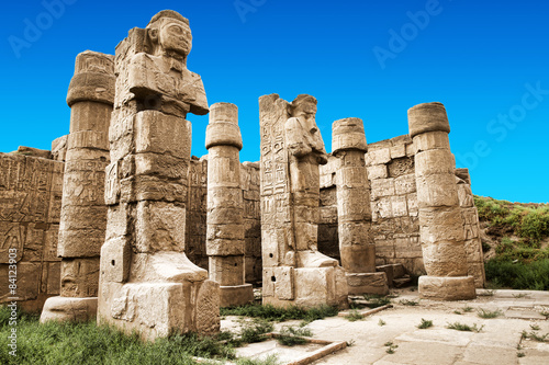 Ancient ruins of Karnak temple in Egypt photo