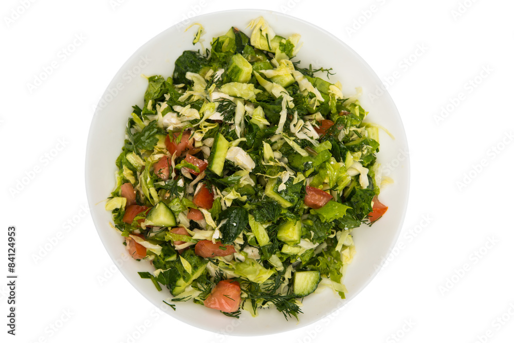 fresh vegetable salad