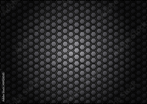 abstract pattern hexagon  on gray color background