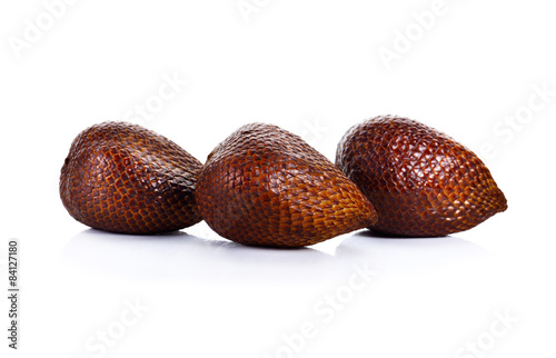 Salak snake fruit isolated on white background photo