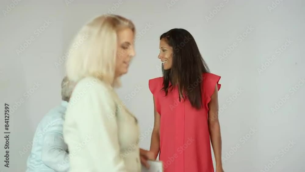 A real estate agent walks an older interracial couple around an open house and they LOVE it A real estate agent walks an older interracial couple around an open house and they LOVE it
