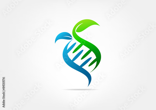 natural dna logo template