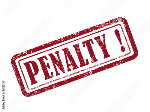 stamp penalty in red