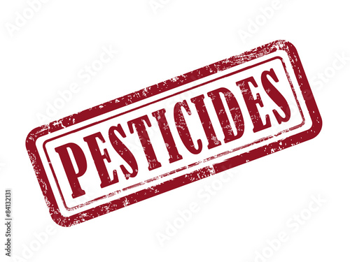 stamp pesticides in red