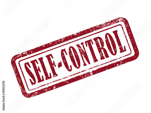 stamp self-control in red