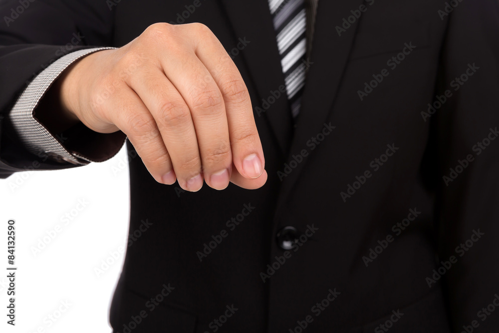 Hand of business man