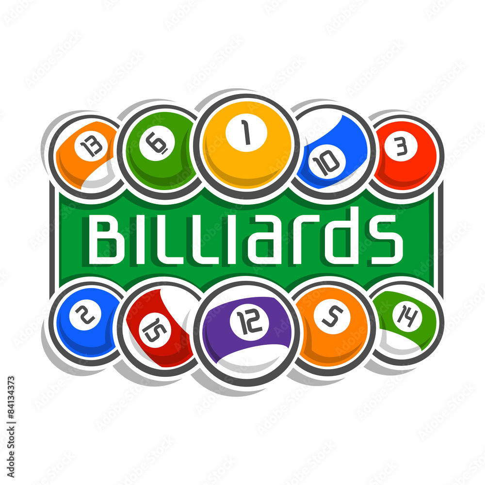 The image on the subject of billiards The image on the subject of billiards