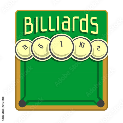Background images for text on the subject of billiard