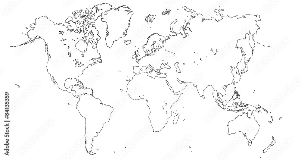 Fototapeta premium world map