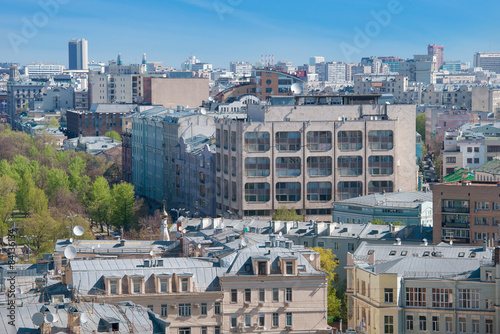 View Tverskoy Boulevard and the building of ITAR-TASS news agenc
