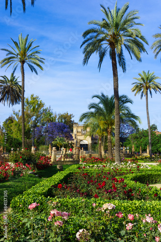 Gardens of Museum of Arts and Traditions of Sevilla, Spain.