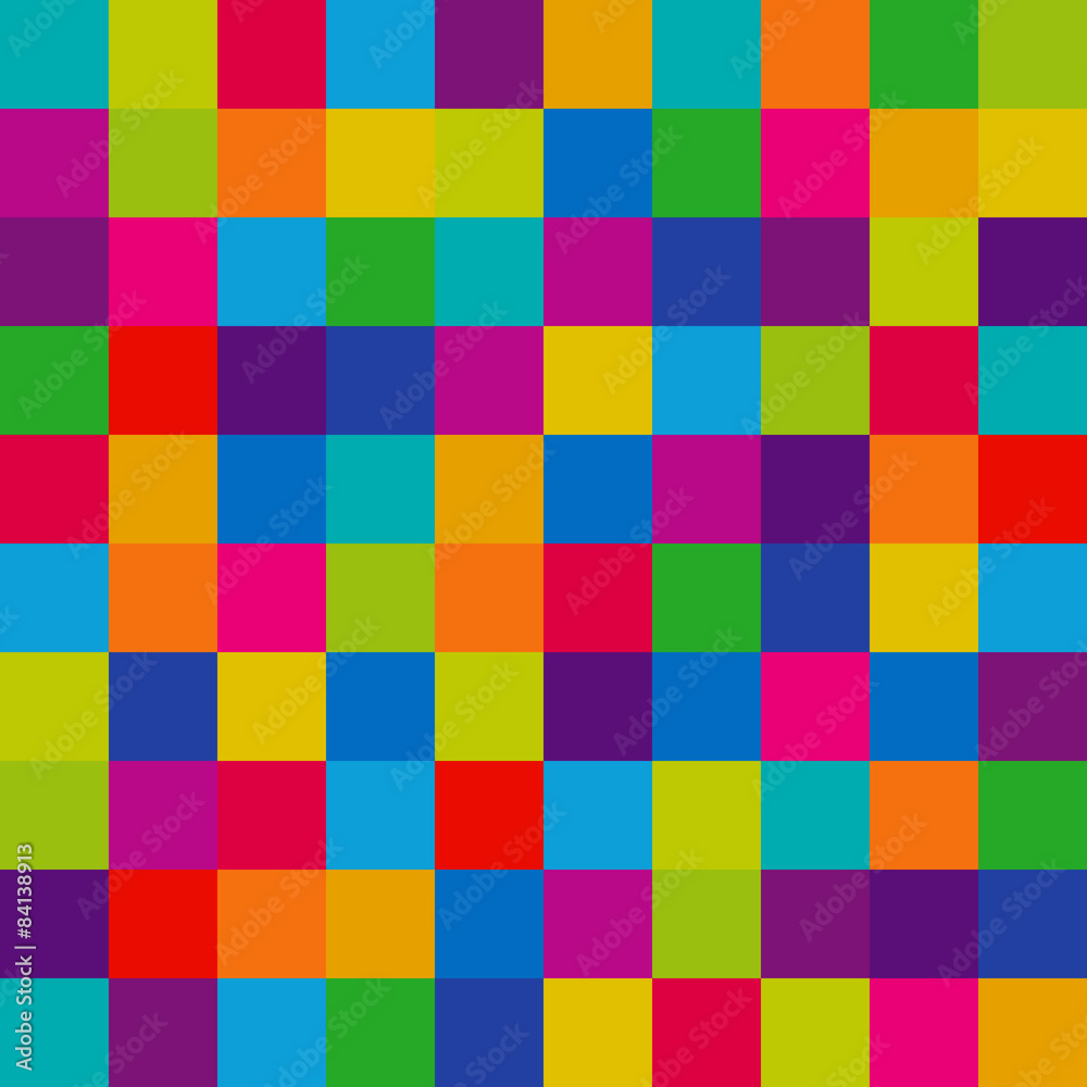 Seamless Colorful Plaid Background, Artistic, Vector