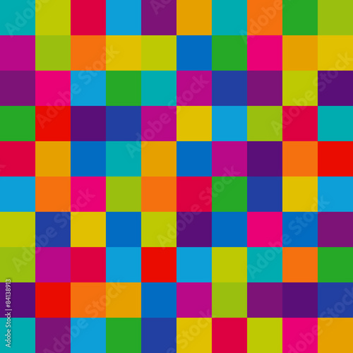 Seamless Colorful Plaid Background, Artistic, Vector © snyGGG