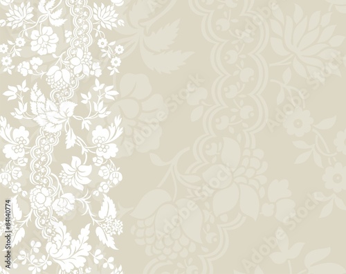 wedding card design, paisley floral pattern , India