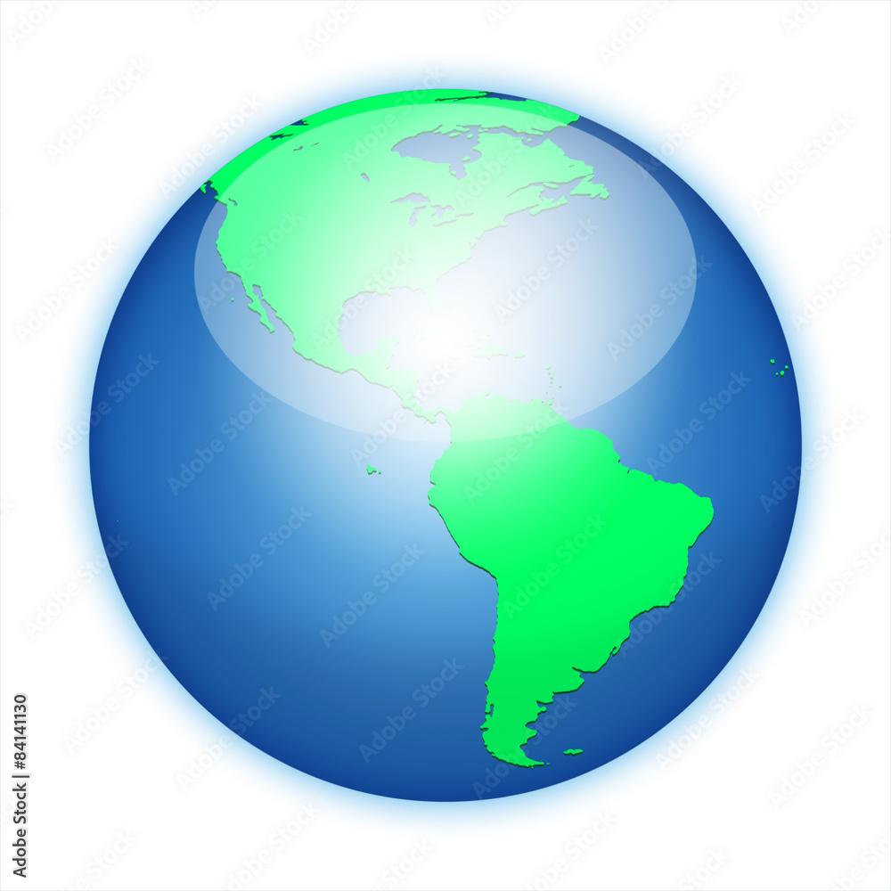 Earth planet globe icon.